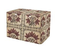 William Morris Canada Red Maple Leaf Pattern Crate Covers For Dog Cages Pet Kennel Cover Roller Shades
