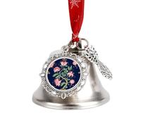 William Morris Christmas Bell Ornaments Metal Hanging Bell Pendants for Christmas Tree Party Decor Wing Bell