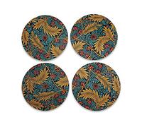 Coasters Set of 4 Ceramic - William Morris (Larkspur) William Morris Multi One Size