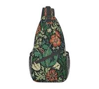 William Morris Compton Sling Bags Chest Crossbody Shoulder Sling Backpack Outdoor Sports Daypacks Floral Art Men Women Satchel