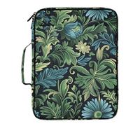 William Morris Daisy Dark Blue Expanding Folders 7 Pockets A4 Letter Size with Zipper Closure for Office Supply Paper File Organizer organizador