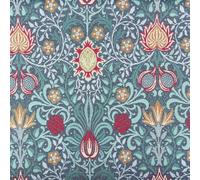 William Morris Designer Tapestry Floral Vintage Look Upholstery Furnishing Cushion Craft Project Curtaining Home Fabric Material | 55" - 140cm Wide (per Metre, Persian)
