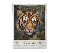 William Morris Flower Wall Art Vintage Tiger Plant Poster Wall Tapestry Scroll Tapestries Art Painting Picture Bedroom Decor Home 30"x40"