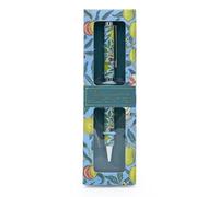 William Morris Fruit Design Ballpoint Pen in Gift Box - Twist Nib Black Ink Pen - Elegant Stationery Gift
