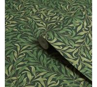 William Morris Gallery Collection Deep Green Willow Bough Smooth Wallpaper