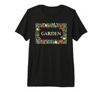 William Morris Garden Floral Motto and Frame Premium T-Shirt