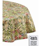 William Morris Golden Lily Acrylic Circle Tablecloth 132Cm