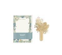 William Morris Golden Lily Listpad & Laser Cut Metal Bookmark Portico Designs Ltd Multi One Size