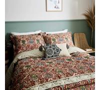 William Morris Granada Double Duvet Cover Set, Indigo & Red