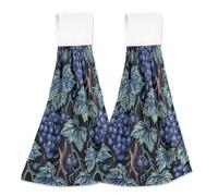 William Morris Grape Blue hand towels sets for bathroom washcloth set set of 2 toalla de manos