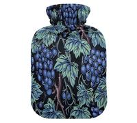 William Morris Grape Blue hot Bottle Water Bag with Soft Cover, 1L hot Compress for Arthritis, Arthritis