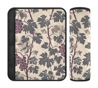 William Morris Grape Purple 2 Pack car Seats Strap Covers, Stop seat Belt Cutting into Neck, car seat Neck Support for Truck Airplane Sedan 10x7.7 in accesorios para carro