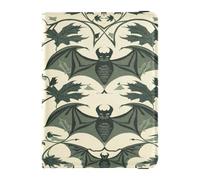 William Morris Green Bat Leather Passport and Vaccine Card Wallet Combo for travel Vaccine Case Protector Cover Badge ID Card Holder Wallet for women Ultra Slim