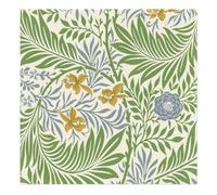 William Morris Green Floral Paper Napkins, Pack of 20 Lunch Napkins, Botanical Leaf & Flower Table Napkins, Disposable Party Napkins for Afternoon Tea, Birthday, Wedding & Dinner Table Decor