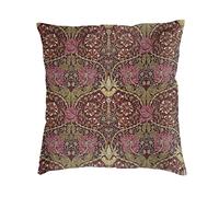William Morris Honeysuckle Floral Pattern Decorative Throw Pillow Cover Soft Throw Pillow Case Home Decor Living Room Cushion Cover for Bed Couch Car 18x18 Inch