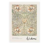William Morris honeysuckle Vintage Floral Print Wall Art Poster Arts & Crafts Botanical Flower Home Decor Poster Print (A5 147 x 210mm)