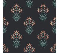 William Morris Hyacinth Flower Wallpaper | Midnight
