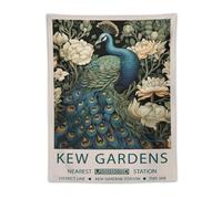 William Morris Kew Gardens Peacock Plant Poster Cool Tapestry Art Prints Wall Painting Artworks Tapestries Hanging Picture Gift Bedroom Home Decor 30"x40"
