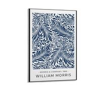 William Morris Larkspur in Blue Wall Art Print Botanical Pattern Decor Posters Picture Print Canvas Poster Wall Paint Art Posters Decor Modern Home Artworks 08x12inch(20x30cm)