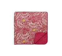 William Morris Larkspur Quilted Throw, Crimson Red