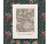 William Morris - Masters Collection Give me love and work Vintage art Decor Wall Art Exibition Poster Panting Glycele print POP Art (White, A3 297 x 420mm, Framed)