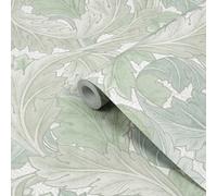 William Morris Misted Sage Acanthus Smooth Wallpaper