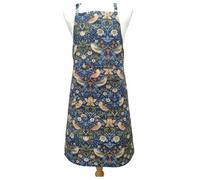 William Morris Navy Strawberry Thief Fabric Apron