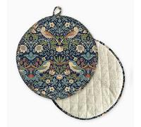 William Morris Navy Strawberry Thief Range Cooker Pad Multi