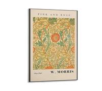 William Morris Nordic Flower Botanical Poster Poster Cool Artworks Painting Wall Art Canvas Prints Hanging Picture Posters 24x36inch(60x90cm)