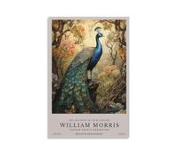 William Morris Peacock Floral Plant Vintage Poster Decorative Painting Canvas Wall Art Living Room Decor 20x30inch(50x75cm)
