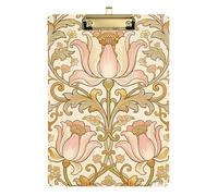 William Morris Pink Lily Law Enforcement clipboard Transparent for Personalized clipboards for Teachers Tabla para escribir con Clip Size 9 x 12