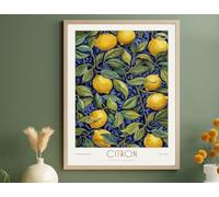 William Morris Poster, Kitchen Wall Art, Lemon, William Morris Exhibition Lemon Print, William Morris Print (4) (A2 23.38 x 16.53 in)