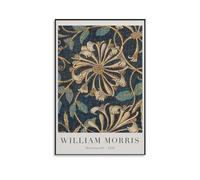William Morris Poster - Retro Honeysuckle Print - Flower Pattern Art Wall Art Picture Painting Poster Canvas Print Posters Artworks Room Decor 08x12inch(20x30cm)
