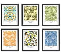 William Morris Prints Set of 6, Collection, Art Unframed A4 Size, GoodHomeZen, multicoloured,Each Print is 21 CMx29.7 CM (A4)
