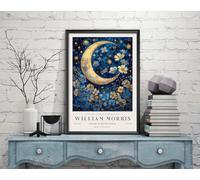 William Morris Rabbit, Hare, Bunny Print, William Morris Exhibition Print, William Morris Poster, Vintage Wall Art, Textiles Art,(B1_41) (A3-420 x 297 mm)