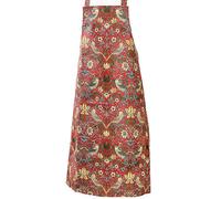 William Morris Red Strawberry Thief PVC Apron Red