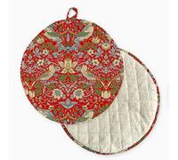 William Morris Red Strawberry Thief Range Cooker Pad Multi