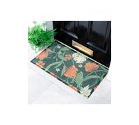 Artsy Doormats William Morris Rose Pattern Doormat (70 X 40Cm), Red