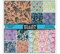 William Morris scrapbook paper part 4, 8.5x8.5, 10 Designs, 20 Double-Sided Sheets: Scrapbooking Paper for Junk Journals, Decorative craft Paper for ... & Mixed Media, Origami, Collage & Card Making