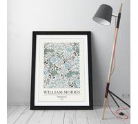 William Morris- Seaweed 1866 Stunning Framed Wall Art Print Picture - A3 - Black Frame