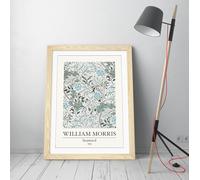 William Morris- Seaweed 1866 Stunning Framed Wall Art Print Picture - A3 - Light Oak Frame
