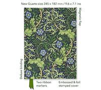 William Morris: Seaweed (Foiled Quarto Journal) (Flame Tree Quarto Notebook)