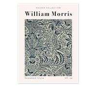 William Morris seaweed style Vintage Floral Print Wall Art Poster Arts & Crafts Botanical Flower Home Decor Poster Print (A2 420 x 594mm)