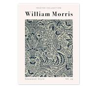 William Morris seaweed style Vintage Floral Print Wall Art Poster Arts & Crafts Botanical Flower Home Decor Poster Print (A4 210 x 297mm)
