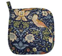 William Morris Set of 2 Navy Strawberry Thief Pot Holder Navy