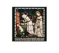 William Morris - Sir Tristan Is Recognized by Isolde The Fairs Dog from The S Art Poster Canvas Painting Decor Wall Print Photo Ho