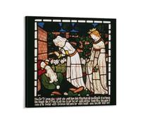 William Morris - Sir Tristan Is Recognized by Isolde The Fairs Dog from The S Canvas Painting Poster Wall Art Decorative Picture P