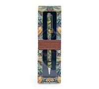William Morris Strawberry Thief Ballpoint Pen in Gift Box - Twist Nib Black Ink Pen - Elegant Stationery Gift