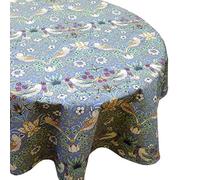 WILLIAM MORRIS Strawberry Thief Blue 132 x 132cm Fabric Tablecloth