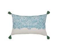 William Morris Strawberry Thief Cushion 60cm x 40cm, Teal